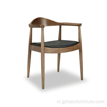 Moderne eetkamerstoel houten president armleuning Kennedy -stoelen